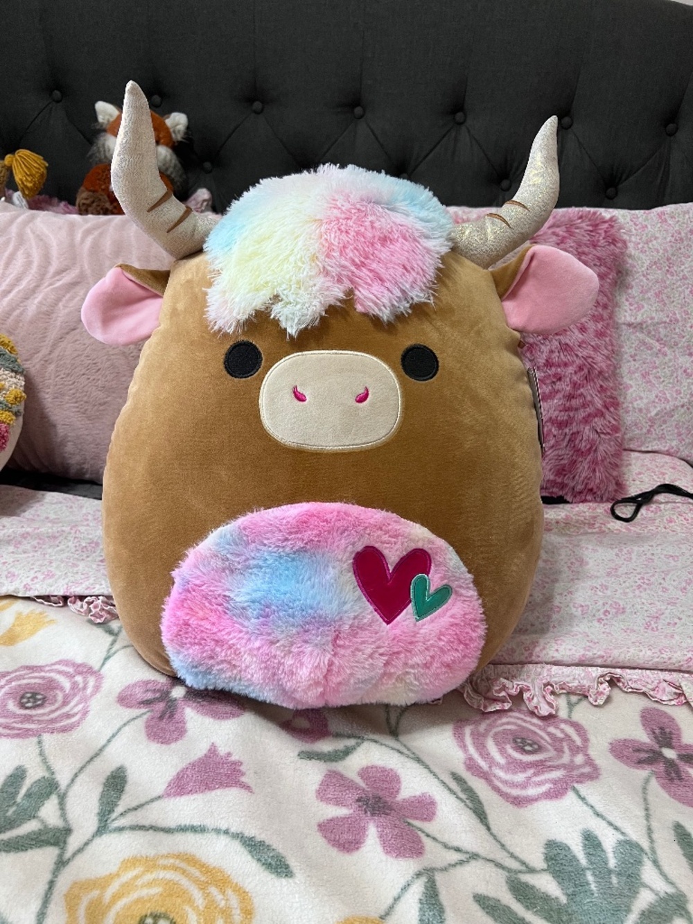 Brand new 16” Candela cow squishmallow plush